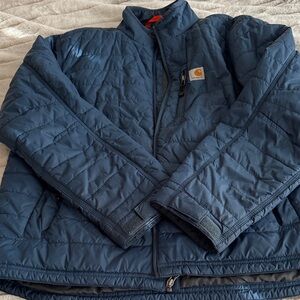 Carhartt Navy Quilted Jacket